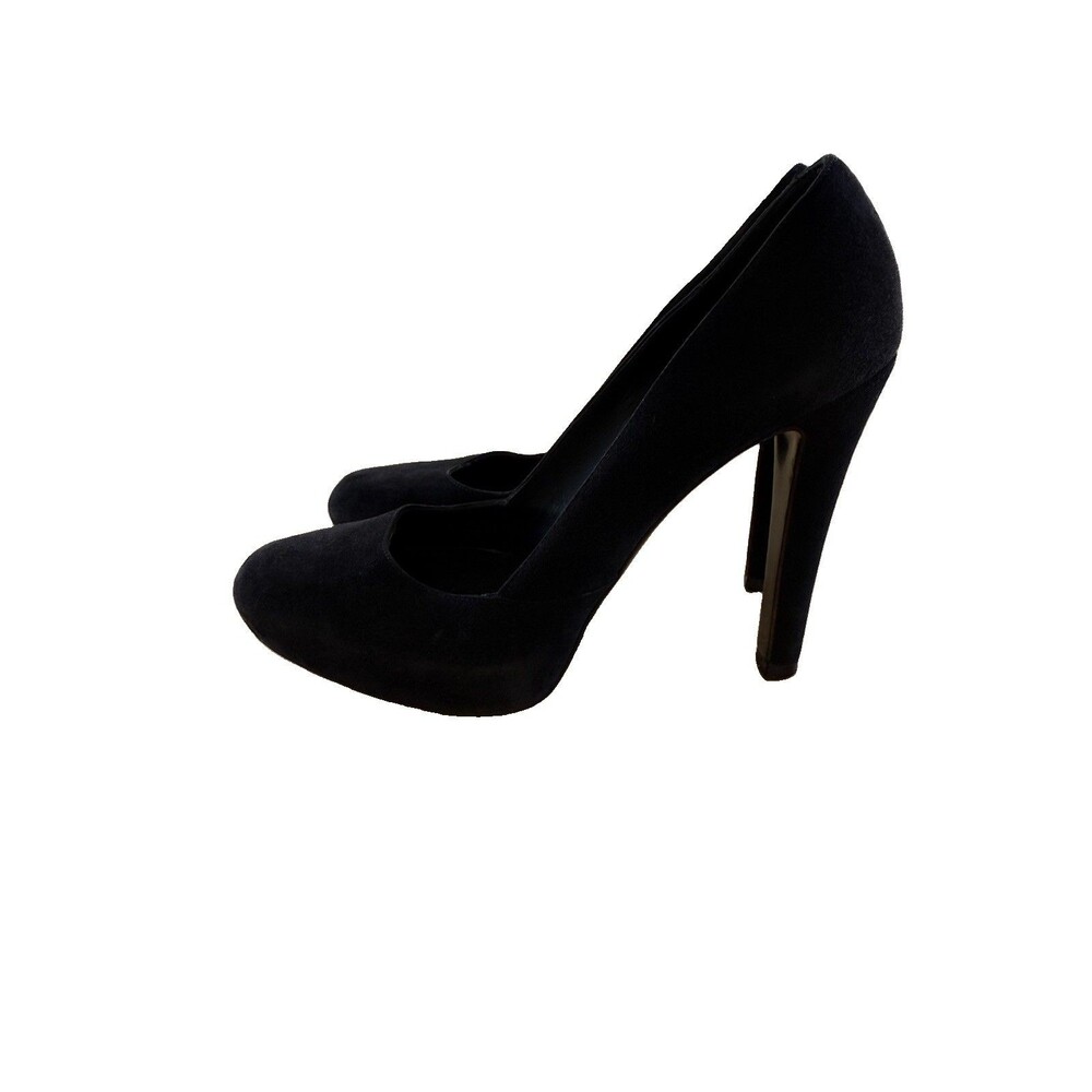 Givenchy BLACK LEATHER SUEDE HIGH HEEL POINTED CLASSIC PUMP SHOES Sz 36.5 GUC - Picture 8 of 16